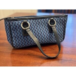 Arrezzo Geometric Monogram Shoulder Bag Satchel‎ Black, Blue, & Teal